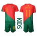 Günstige Portugal Joao Felix #11 Babykleidung Heim Fussballtrikot Kinder WM 2022 Kurzarm (+ kurze hosen)